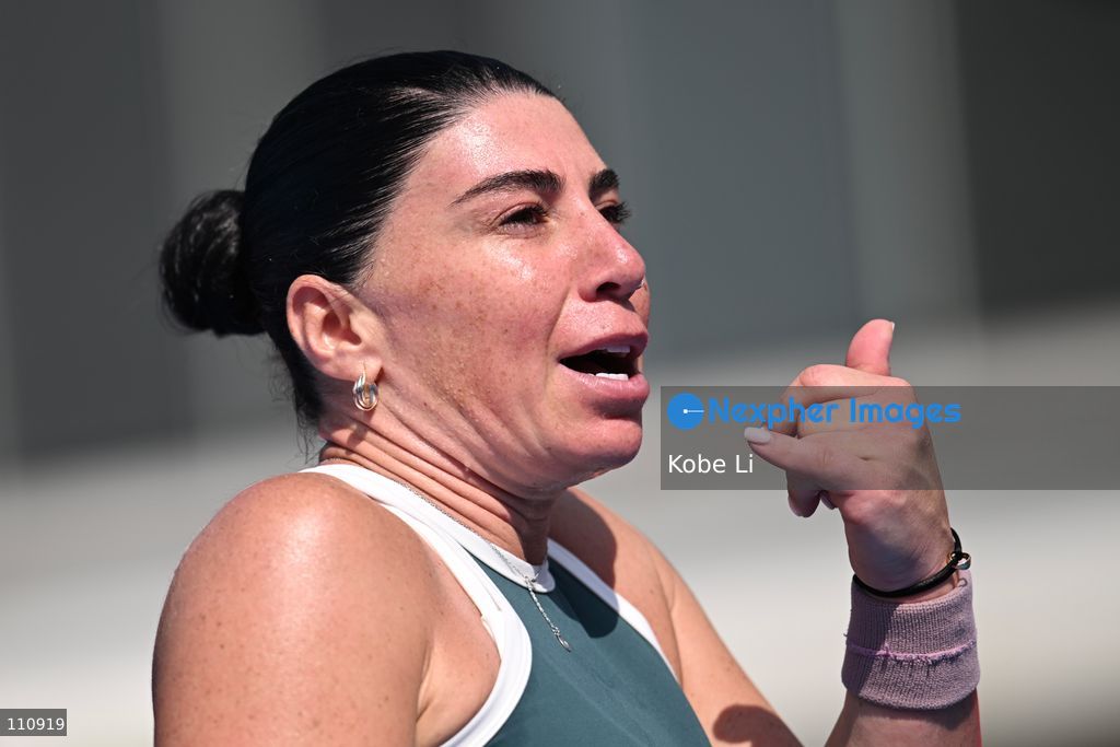 Ekaterine Gorgodze, a Georgian tennis player, during Qualifying of Hong Kong Tennis Open (WTA 250) on October 31, 2026 in Hong Kong. (Photo by Kobe Li/Nexpher Images)