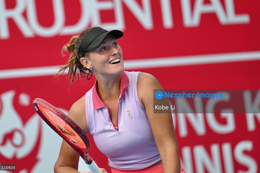 Elena Pridankina, a Russian tennis player, during Qualifying of Hong Kong Tennis Open (WTA 250) on October 31, 2026 in Hong Kong. (Photo by Kobe Li/Nexpher Images)