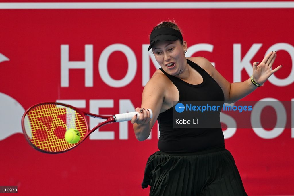 Alexandra Shubladze, a Russian tennis player, during Qualifying of Hong Kong Tennis Open (WTA 250) on October 31, 2026 in Hong Kong. (Photo by Kobe Li/Nexpher Images)