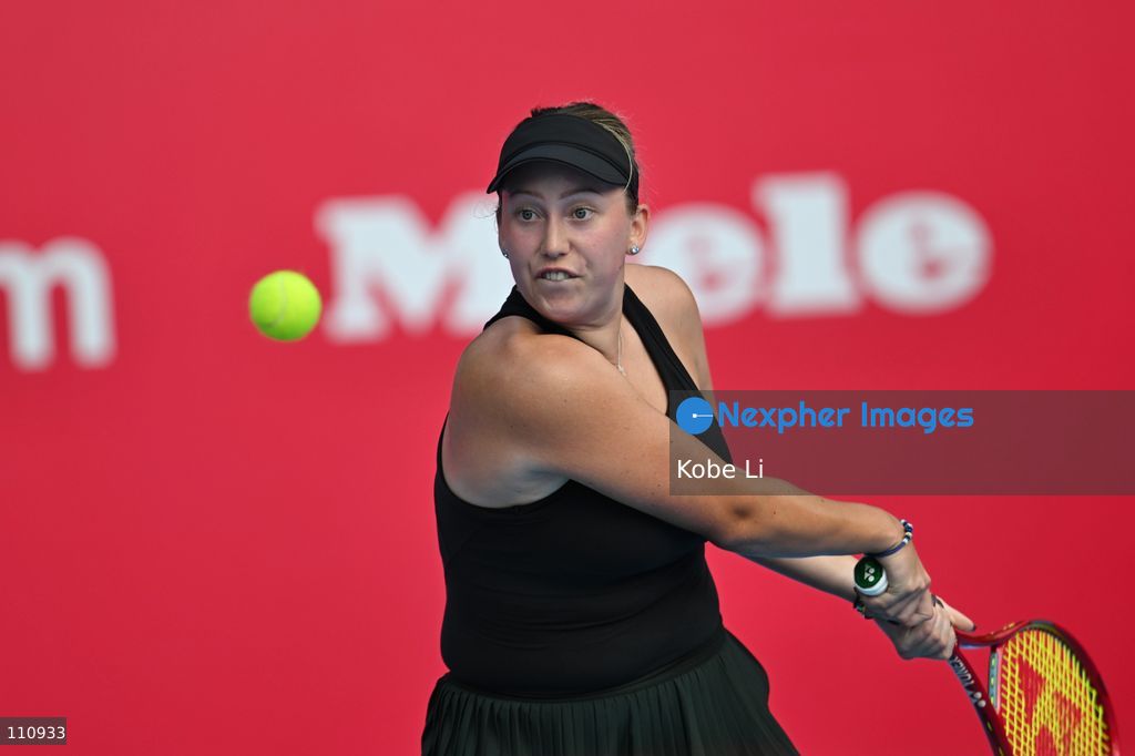 Alexandra Shubladze, a Russian tennis player, during Qualifying of Hong Kong Tennis Open (WTA 250) on October 31, 2026 in Hong Kong. (Photo by Kobe Li/Nexpher Images)