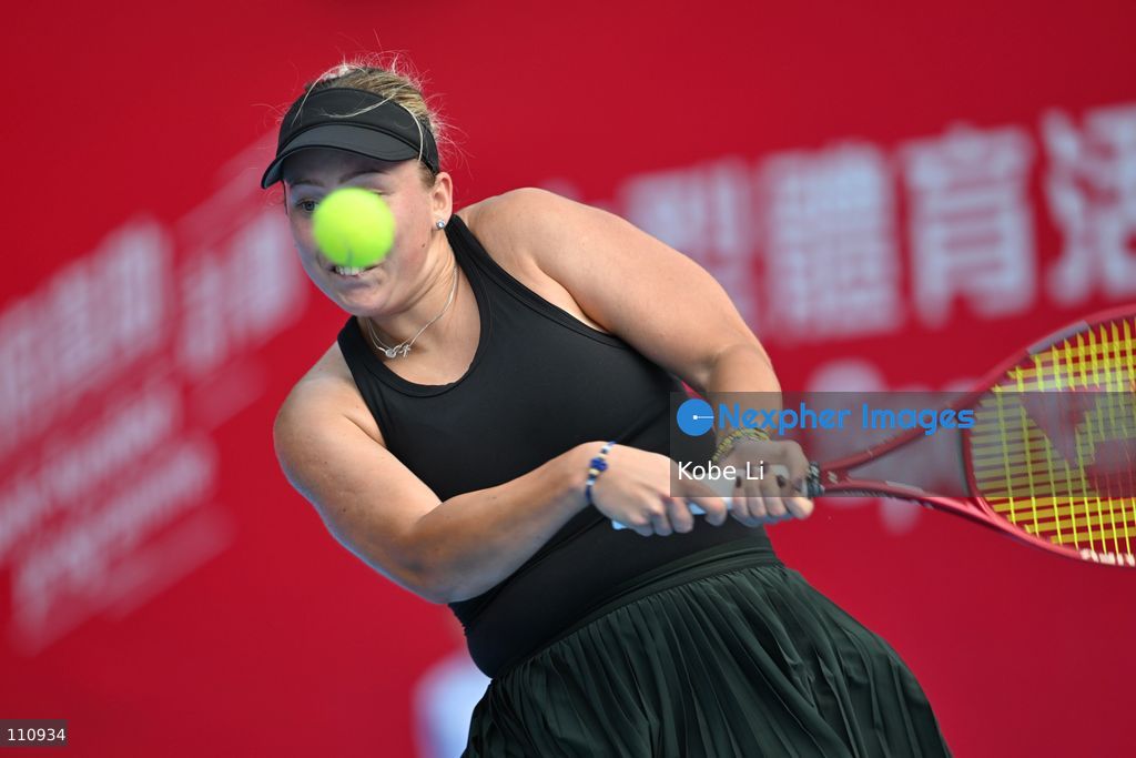 Alexandra Shubladze, a Russian tennis player, during Qualifying of Hong Kong Tennis Open (WTA 250) on October 31, 2026 in Hong Kong. (Photo by Kobe Li/Nexpher Images)