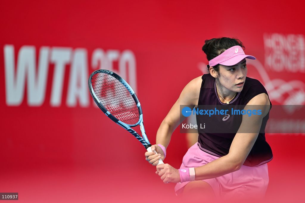 Ying Zhang, a Chinese tennis player, during Qualifying of Hong Kong Tennis Open (WTA 250) on October 31, 2026 in Hong Kong. (Photo by Kobe Li/Nexpher Images)