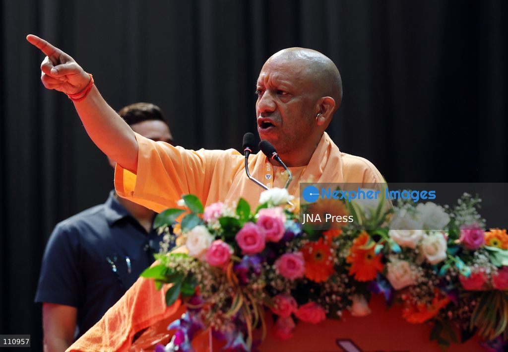 LUCKNOW, INDIA - OCTOBER 30, 2026: Union Home Minister Amit Shah, along with Uttar Pradesh Chief Minister Yogi Adityanath, BJP National General Secretary Vinod Tawde and Smriti Irani and other leaders, during the BJP Working Committee meeting at the Bhimrao Ambedkar Auditorium of Dr Ram Manohar Lohia National Law University in Lucknow. (Photo by Jitendra Prakash/JNA Press via Nexpher Images)