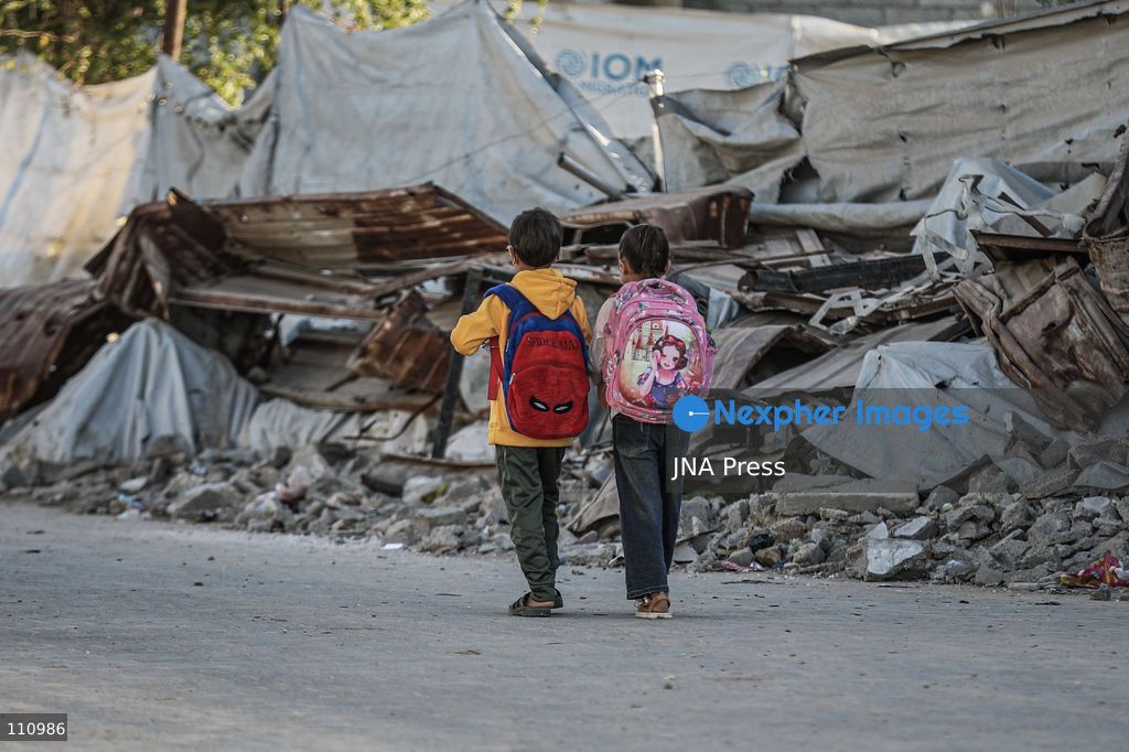 NUSEIRAT, PALESTINE - OCTOBER 31, 2026: Scenes of daily life in Nuseirat refugee camp in the central Gaza Strip. The camp, established in the late 1940s, has been hit repeatedly by Israeli airstrikes since October 2023. It is now home to refugees and displaced families, many of whom live in tents. (Photo by Ramzi Abu Amer/JNA Press via Nexpher Images)