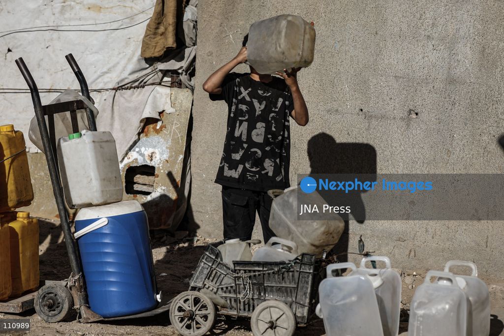 NUSEIRAT, PALESTINE - OCTOBER 31, 2026: Scenes of daily life in Nuseirat refugee camp in the central Gaza Strip. The camp, established in the late 1940s, has been hit repeatedly by Israeli airstrikes since October 2023. It is now home to refugees and displaced families, many of whom live in tents. (Photo by Ramzi Abu Amer/JNA Press via Nexpher Images)
