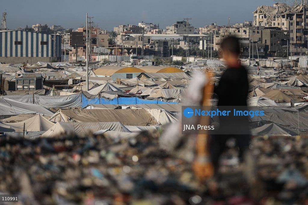 NUSEIRAT, PALESTINE - OCTOBER 31, 2026: Scenes of daily life in Nuseirat refugee camp in the central Gaza Strip. The camp, established in the late 1940s, has been hit repeatedly by Israeli airstrikes since October 2023. It is now home to refugees and displaced families, many of whom live in tents. (Photo by Ramzi Abu Amer/JNA Press via Nexpher Images)
