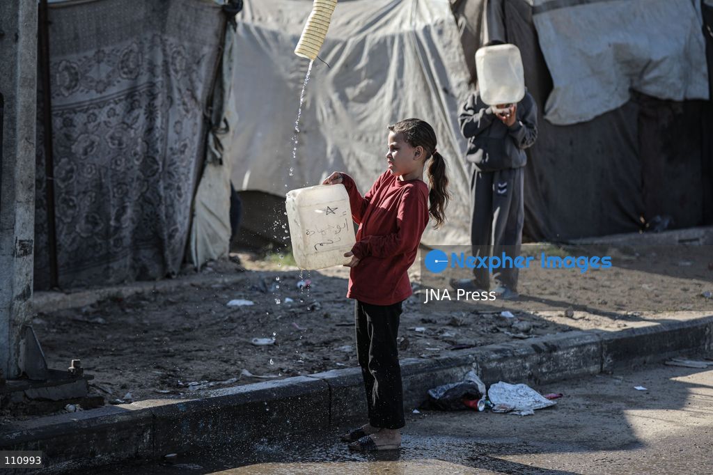 NUSEIRAT, PALESTINE - OCTOBER 31, 2026: Scenes of daily life in Nuseirat refugee camp in the central Gaza Strip. The camp, established in the late 1940s, has been hit repeatedly by Israeli airstrikes since October 2023. It is now home to refugees and displaced families, many of whom live in tents. (Photo by Ramzi Abu Amer/JNA Press via Nexpher Images)