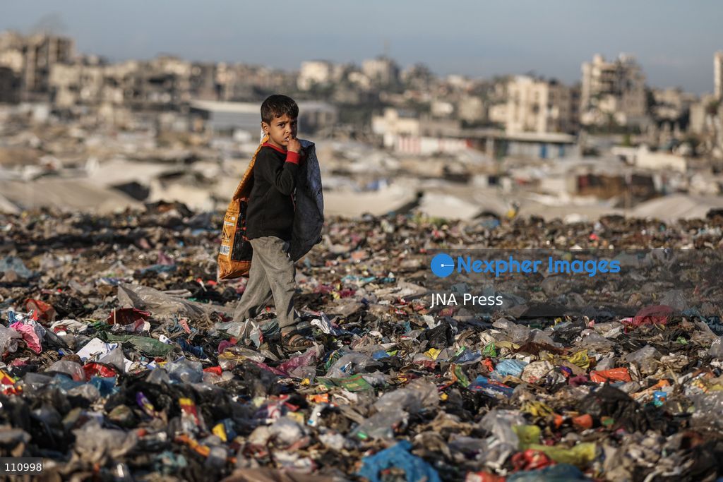 NUSEIRAT, PALESTINE - OCTOBER 31, 2026: Scenes of daily life in Nuseirat refugee camp in the central Gaza Strip. The camp, established in the late 1940s, has been hit repeatedly by Israeli airstrikes since October 2023. It is now home to refugees and displaced families, many of whom live in tents. (Photo by Ramzi Abu Amer/JNA Press via Nexpher Images)