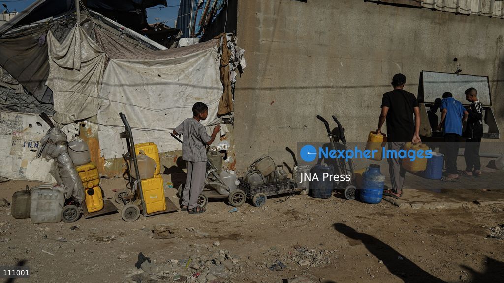 NUSEIRAT, PALESTINE - OCTOBER 31, 2026: Scenes of daily life in Nuseirat refugee camp in the central Gaza Strip. The camp, established in the late 1940s, has been hit repeatedly by Israeli airstrikes since October 2023. It is now home to refugees and displaced families, many of whom live in tents. (Photo by Ramzi Abu Amer/JNA Press via Nexpher Images)