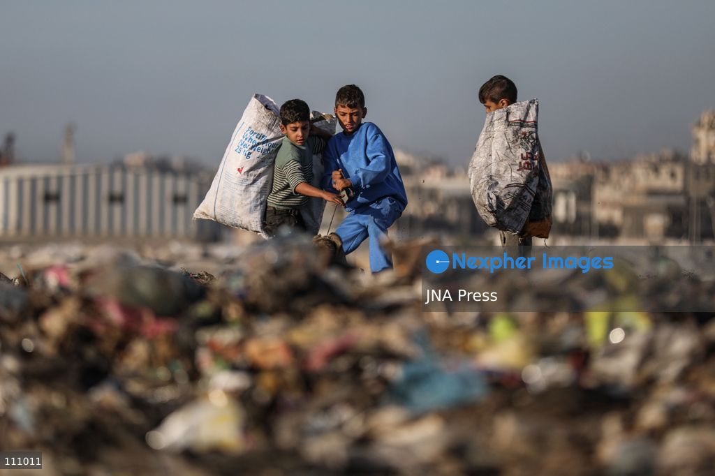 NUSEIRAT, PALESTINE - OCTOBER 31, 2026: Scenes of daily life in Nuseirat refugee camp in the central Gaza Strip. The camp, established in the late 1940s, has been hit repeatedly by Israeli airstrikes since October 2023. It is now home to refugees and displaced families, many of whom live in tents. (Photo by Ramzi Abu Amer/JNA Press via Nexpher Images)