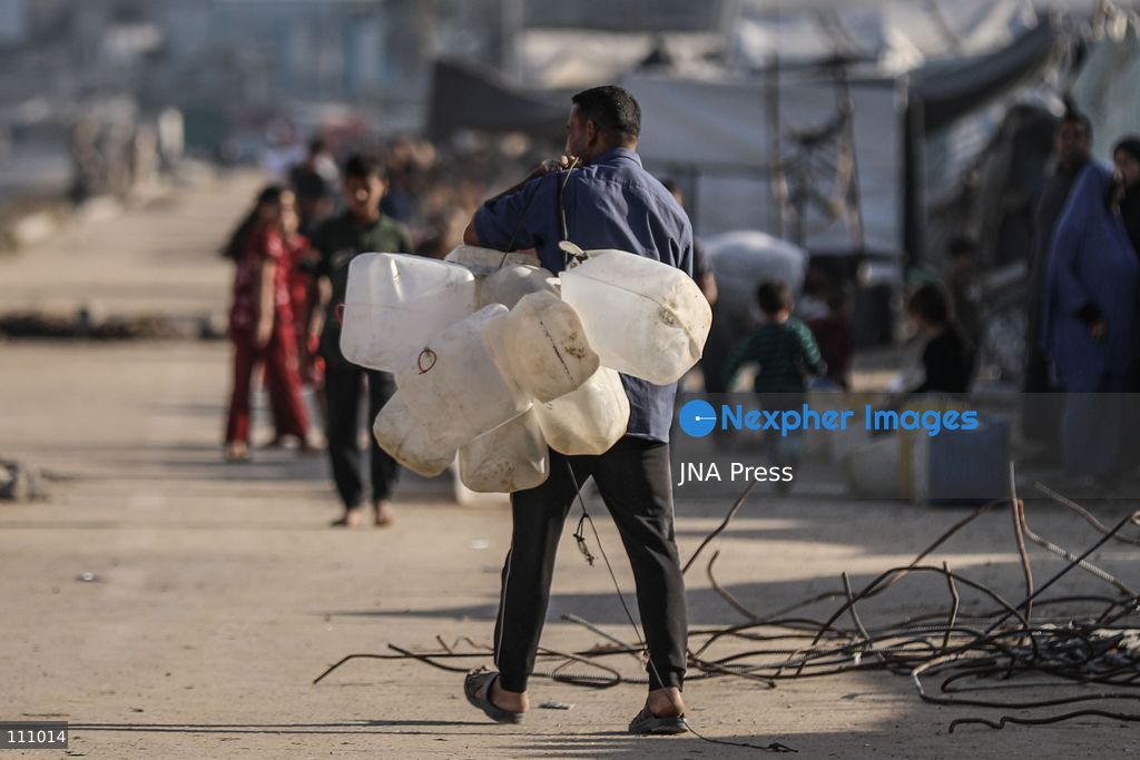 NUSEIRAT, PALESTINE - OCTOBER 31, 2026: Scenes of daily life in Nuseirat refugee camp in the central Gaza Strip. The camp, established in the late 1940s, has been hit repeatedly by Israeli airstrikes since October 2023. It is now home to refugees and displaced families, many of whom live in tents. (Photo by Ramzi Abu Amer/JNA Press via Nexpher Images)