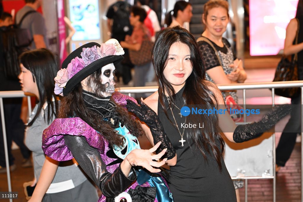 Visitors cosplaying and posing photo during Halloween day at Mong Kok on October 31, 2026 in Hong Kong. (Photo by Kobe Li/Nexpher Images)