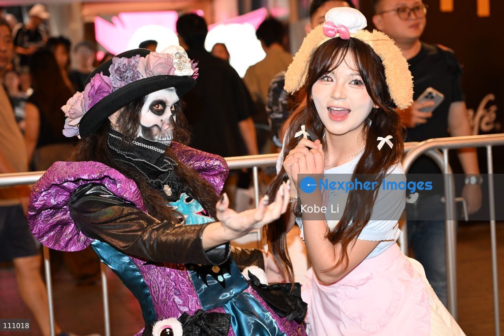 Visitors cosplaying and posing photo during Halloween day at Mong Kok on October 31, 2026 in Hong Kong. (Photo by Kobe Li/Nexpher Images)
