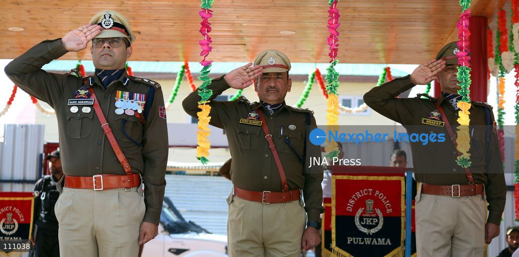 PULWAMA, INDIA - OCTOBER 31, 2026: A security officer pays tribute to Sardar Vallabhbhai Patel, widely known as the 'Iron Man of India', on his 151st birth anniversary. The day is observed as Rashtriya Ekta Diwas (National Unity Day) to honour Patel, India's first Deputy Prime Minister and Home Minister, for his role in unifying the country. (Photo by Nisar Ul Haq Haq/JNA Press via Nexpher Images)