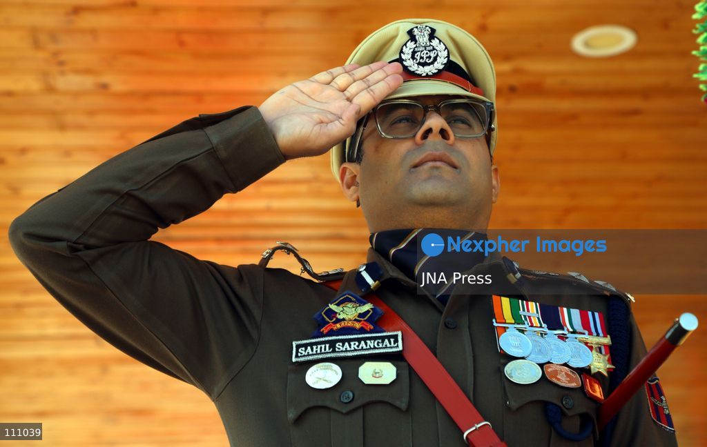 PULWAMA, INDIA - OCTOBER 31, 2026: A security officer pays tribute to Sardar Vallabhbhai Patel, widely known as the 'Iron Man of India', on his 151st birth anniversary. The day is observed as Rashtriya Ekta Diwas (National Unity Day) to honour Patel, India's first Deputy Prime Minister and Home Minister, for his role in unifying the country. (Photo by Nisar Ul Haq Haq/JNA Press via Nexpher Images)