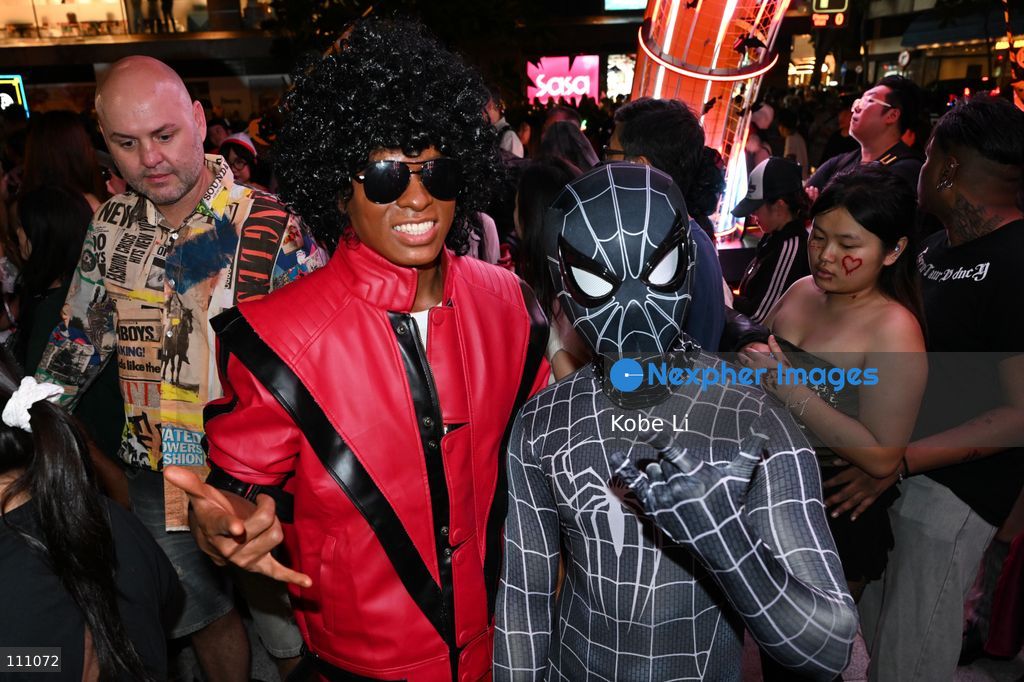 Visitors cosplaying and visiting a TST East Halloween Beats event during Halloween day at Tsim Sha Tsui East on October 31, 2026 in Hong Kong. (Photo by Kobe Li/Nexpher Images)