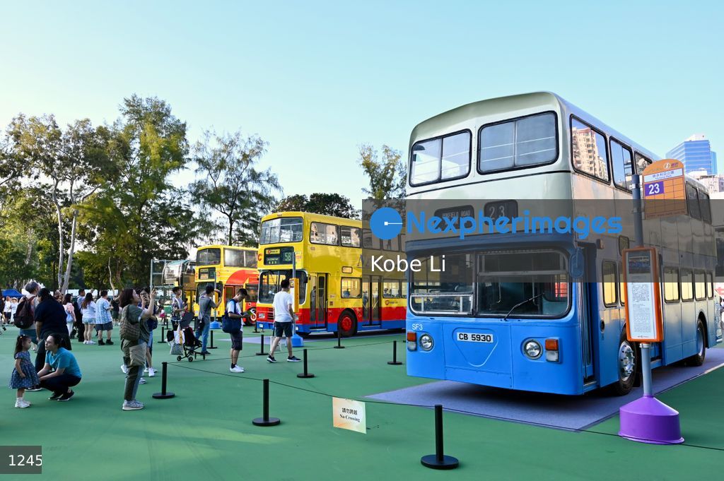 Bus parade cum exhibition in Hong Kong