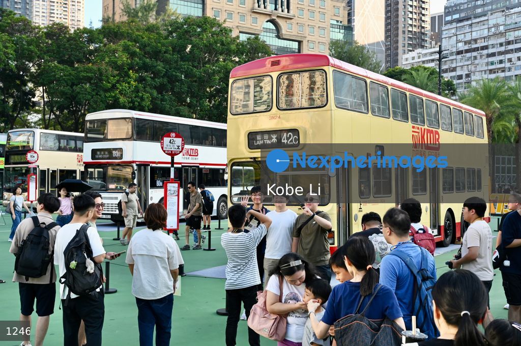 Bus parade cum exhibition in Hong Kong