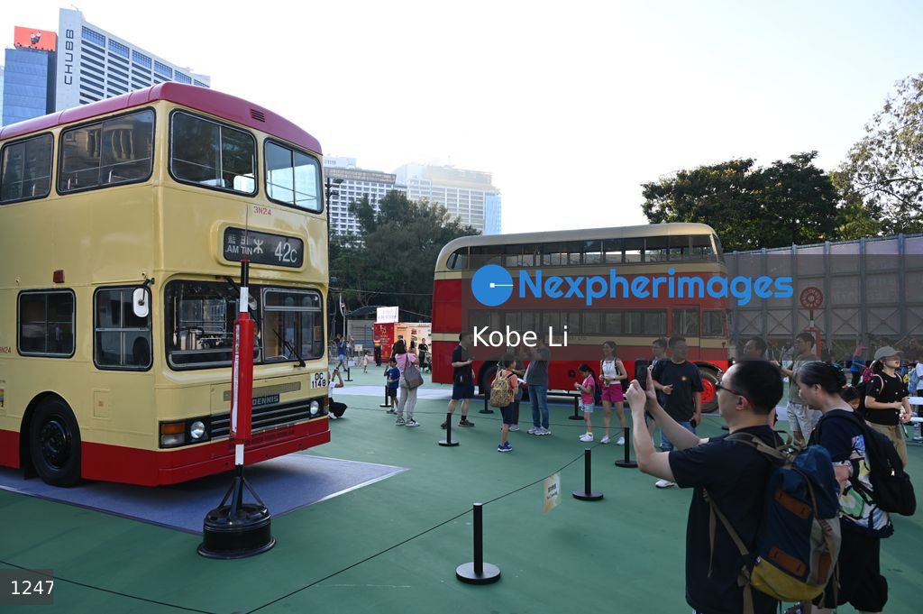 Bus parade cum exhibition in Hong Kong