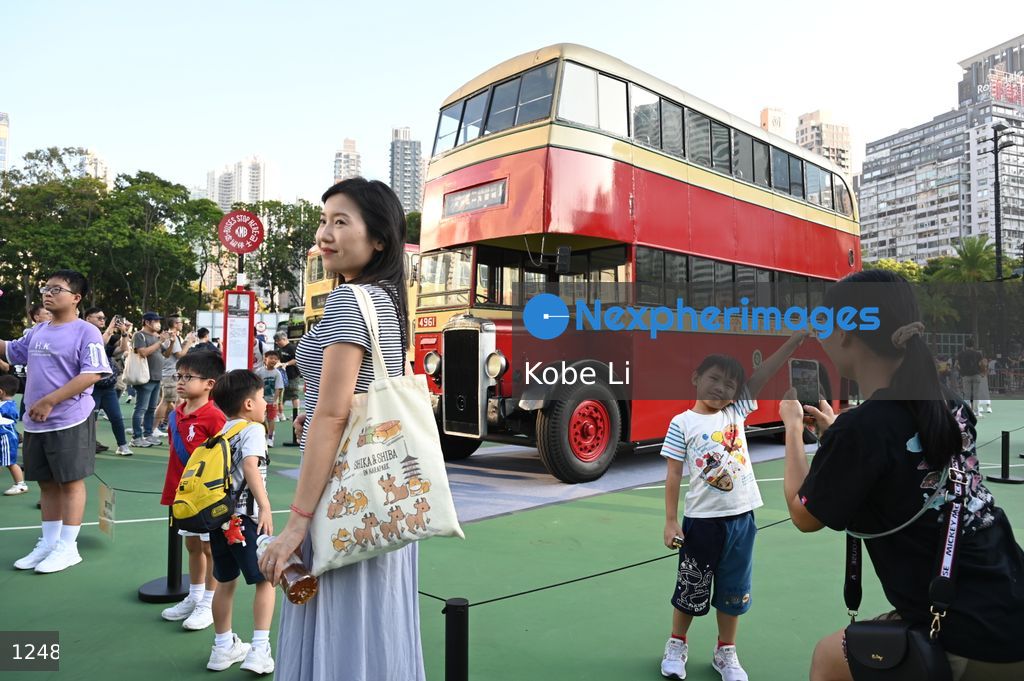 Bus parade cum exhibition in Hong Kong