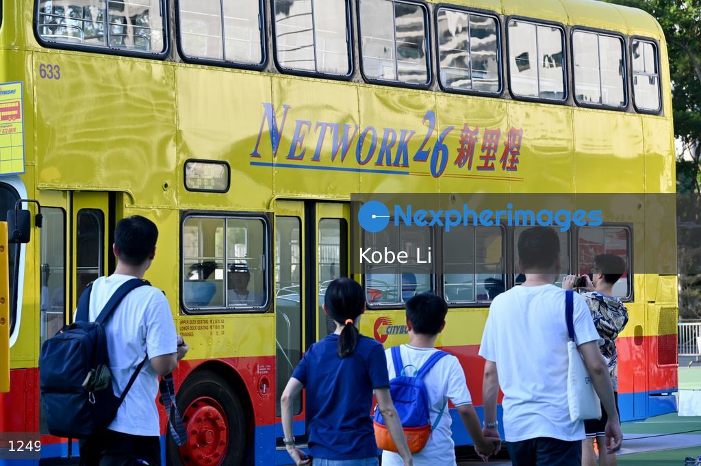 Bus parade cum exhibition in Hong Kong