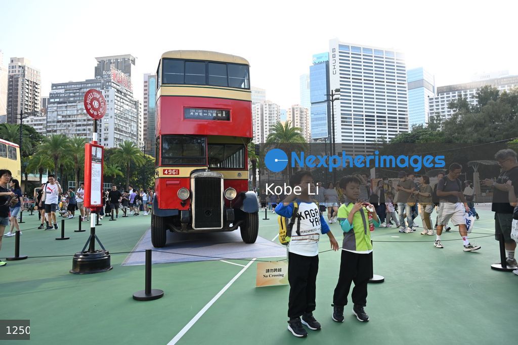 Bus parade cum exhibition in Hong Kong