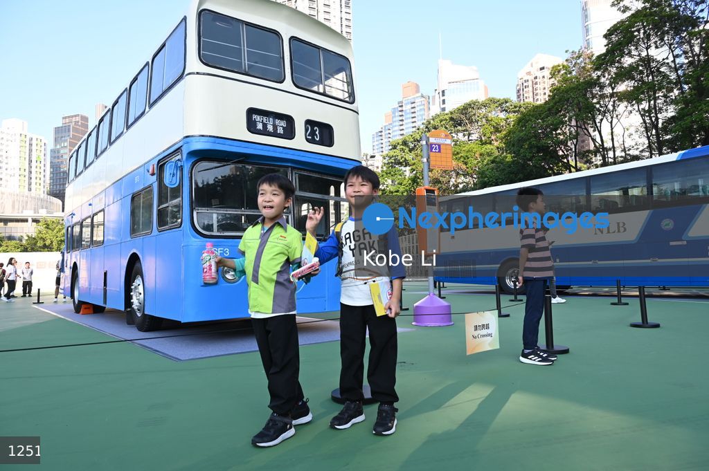 Bus parade cum exhibition in Hong Kong