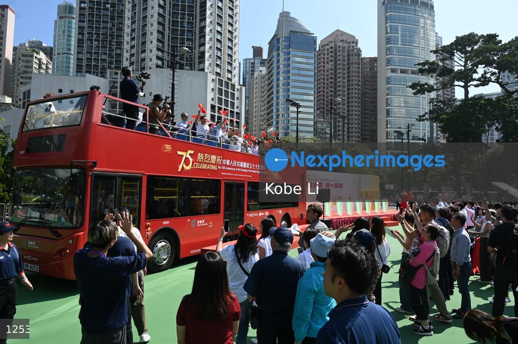 Bus parade cum exhibition in Hong Kong