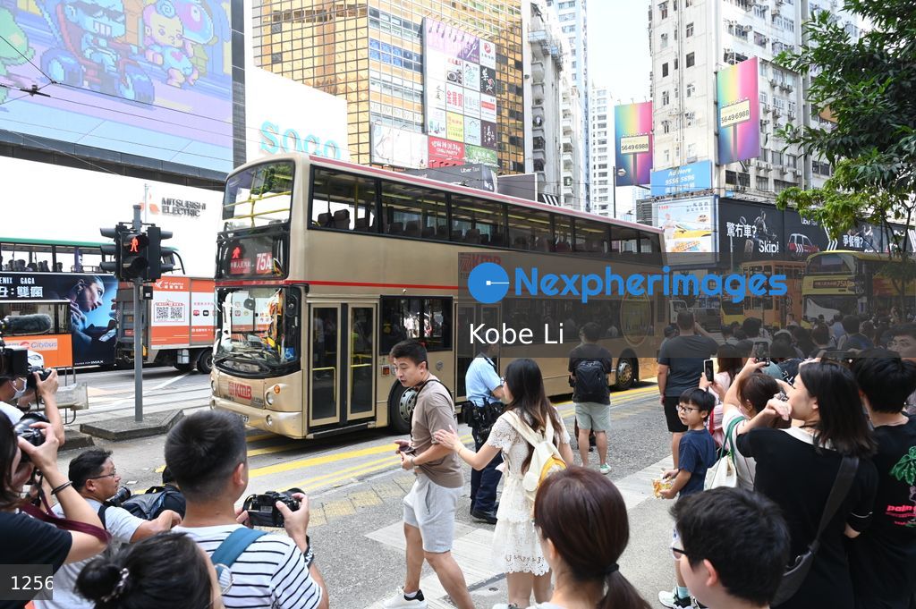 Bus parade cum exhibition in Hong Kong
