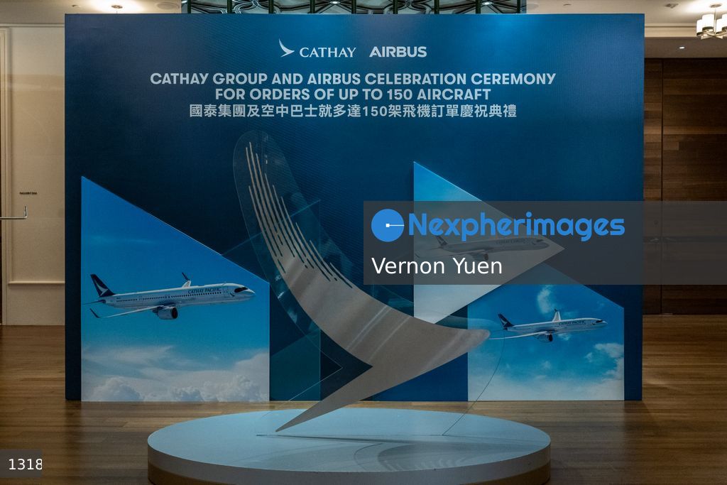 Hong Kong Cathay Pacific Celebration Ceremony for Ordering up to 150 Airbus Aircrafts