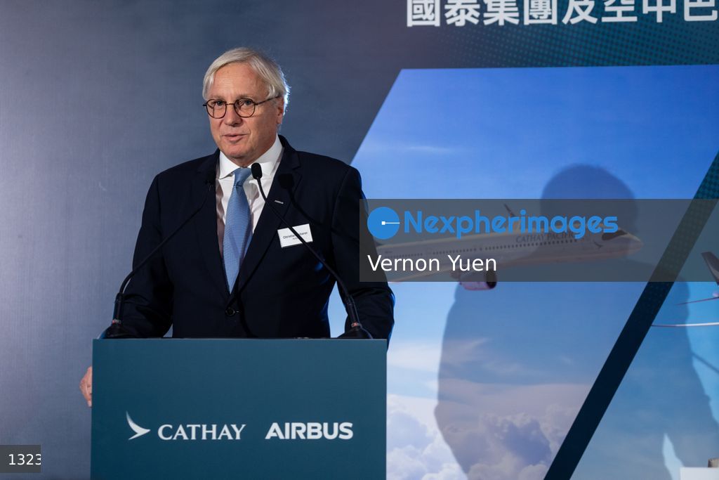 Hong Kong Cathay Pacific Celebration Ceremony for Ordering up to 150 Airbus Aircrafts
