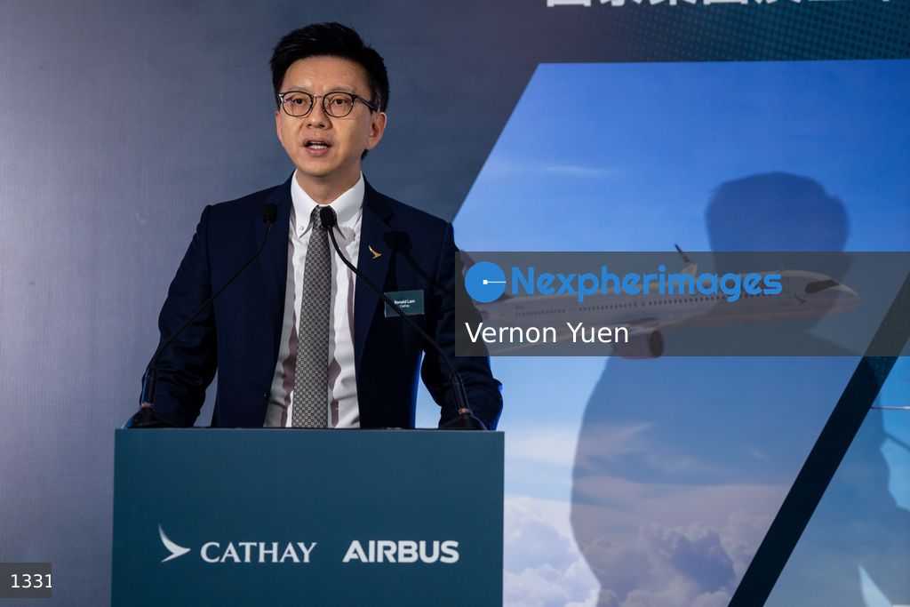 Hong Kong Cathay Pacific Celebration Ceremony for Ordering up to 150 Airbus Aircrafts