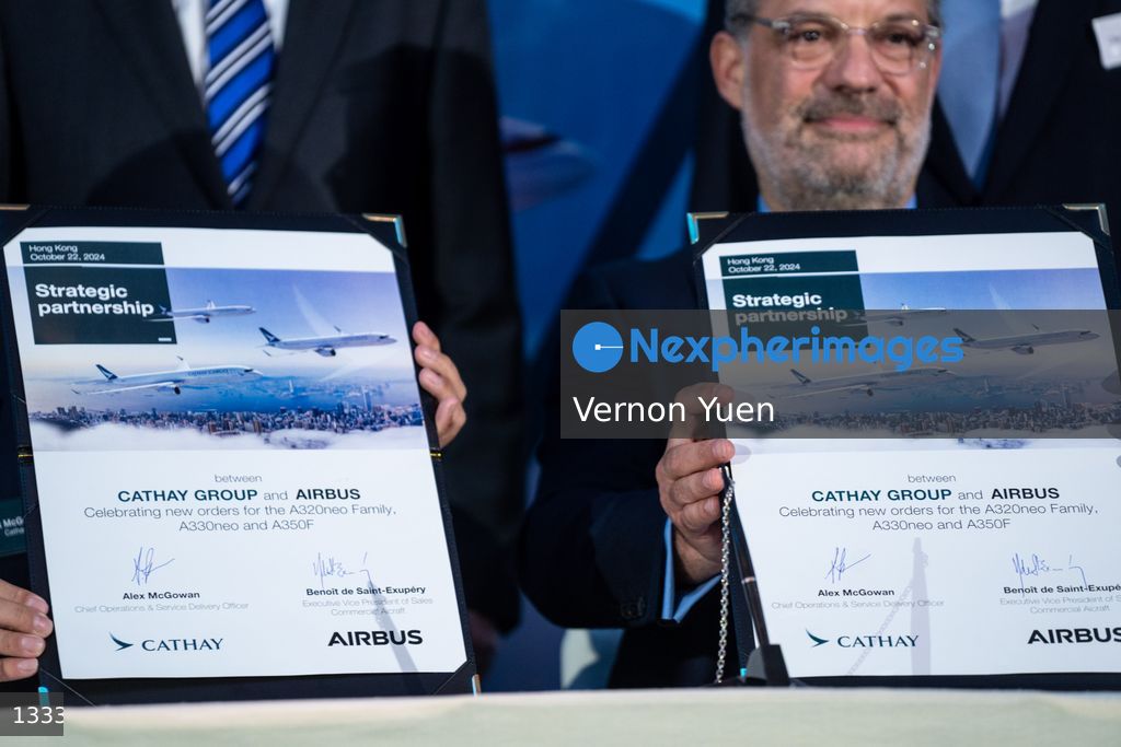 Hong Kong Cathay Pacific Celebration Ceremony for Ordering up to 150 Airbus Aircrafts
