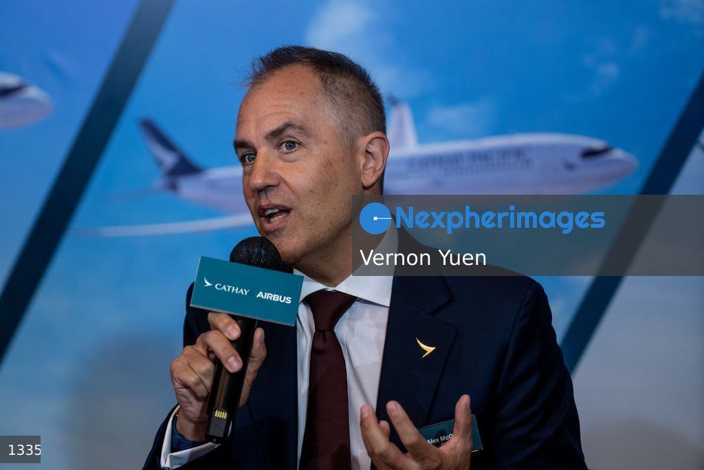 Hong Kong Cathay Pacific Celebration Ceremony for Ordering up to 150 Airbus Aircrafts