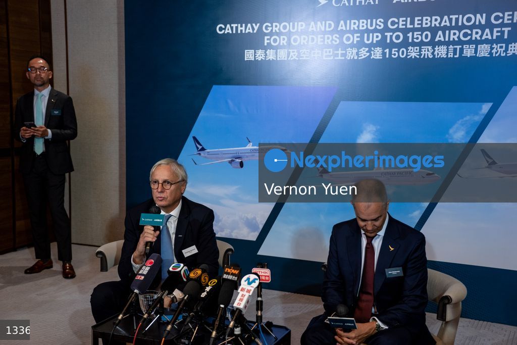 Hong Kong Cathay Pacific Celebration Ceremony for Ordering up to 150 Airbus Aircrafts