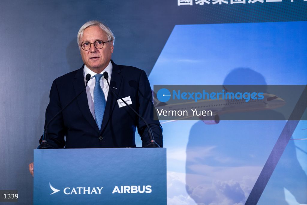 Hong Kong Cathay Pacific Celebration Ceremony for Ordering up to 150 Airbus Aircrafts
