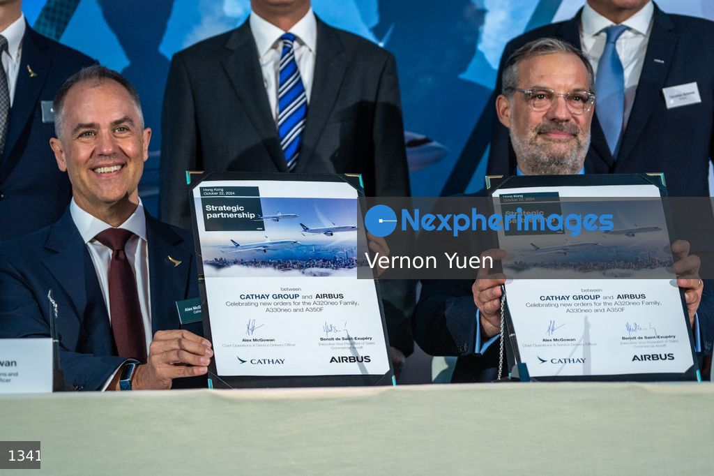 Hong Kong Cathay Pacific Celebration Ceremony for Ordering up to 150 Airbus Aircrafts