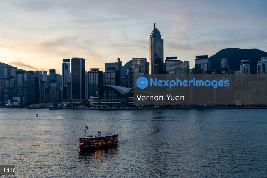 Hong Kong Cruise Ship Docks at Harbour Terminal