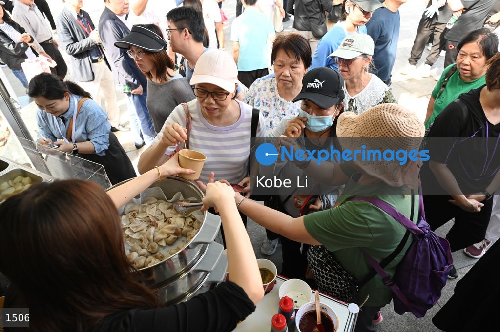 The bazaar of National Day from Hong Kong