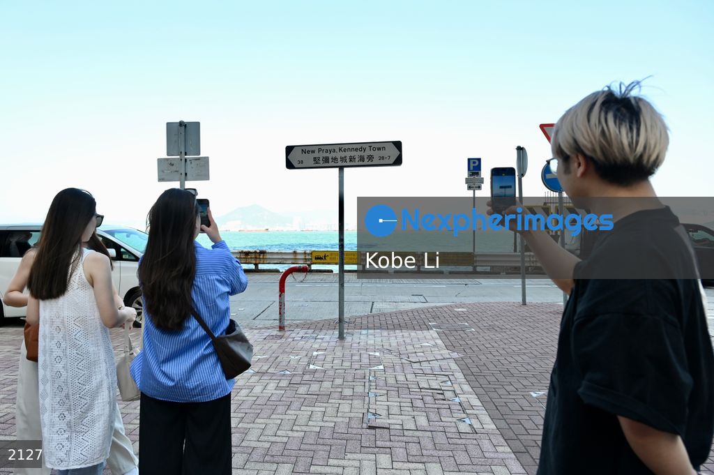 Chinese tourists travel in Kennedy Town