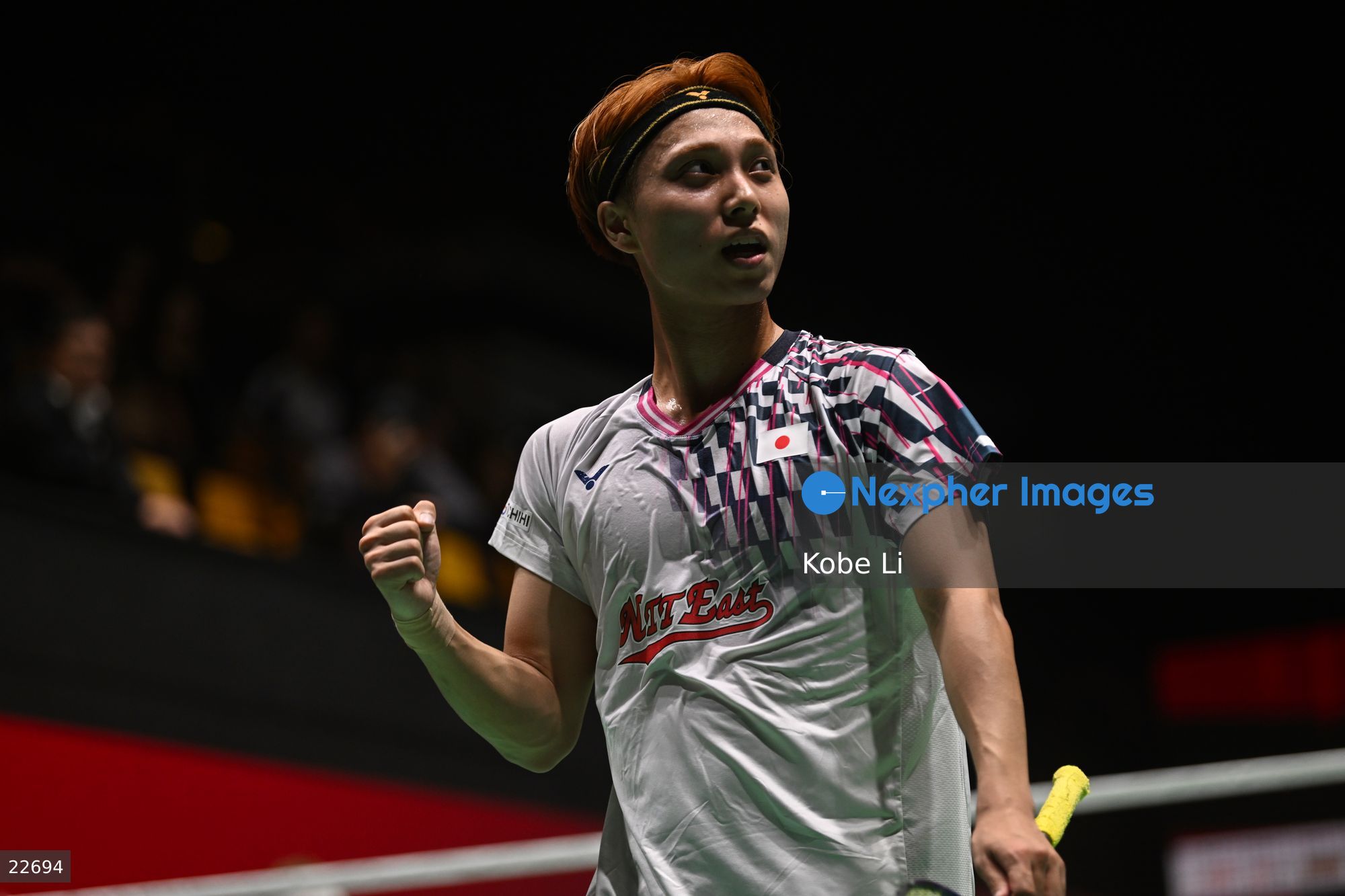 Kodai Naraoka, a Japan badminton player during the match of Hong... Sports  Photo - Nexpher Images