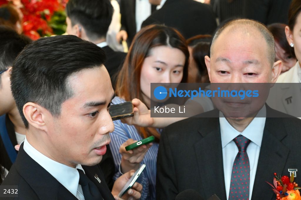 Thomas Lau Luen-hung met the media