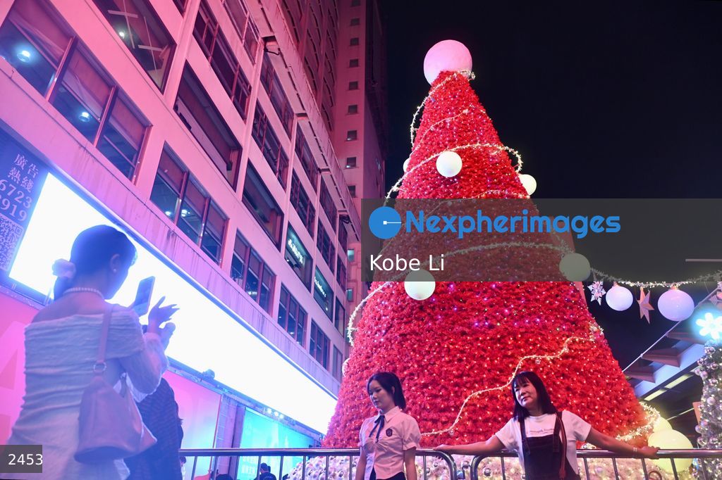 Hong Kong harbour city Christmas
