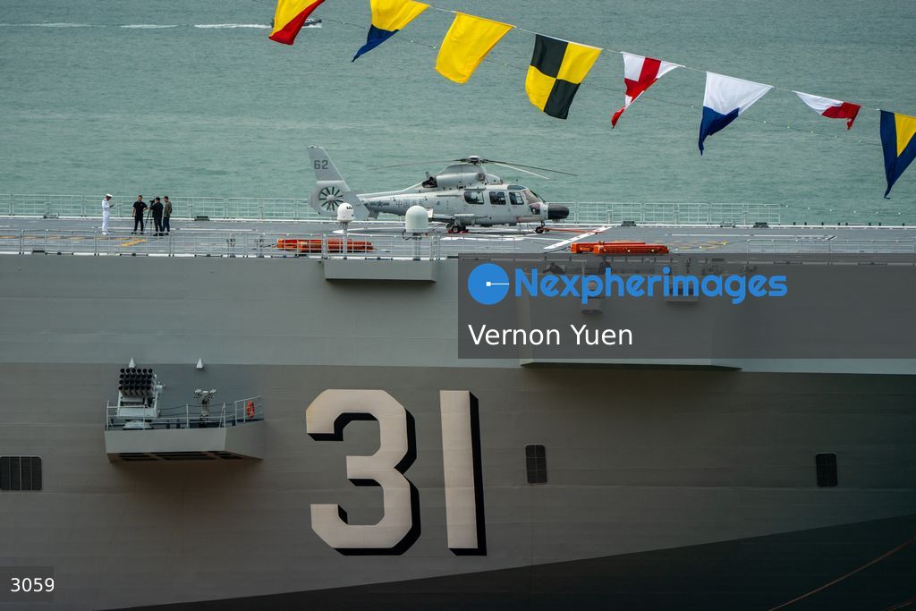 China PLA Navy Ship Visits Hong Kong
