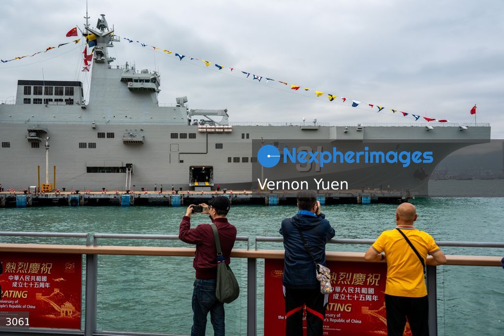 China PLA Navy Ship Visits Hong Kong