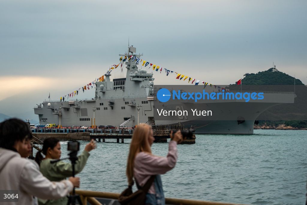 China PLA Navy Ship Visits Hong Kong