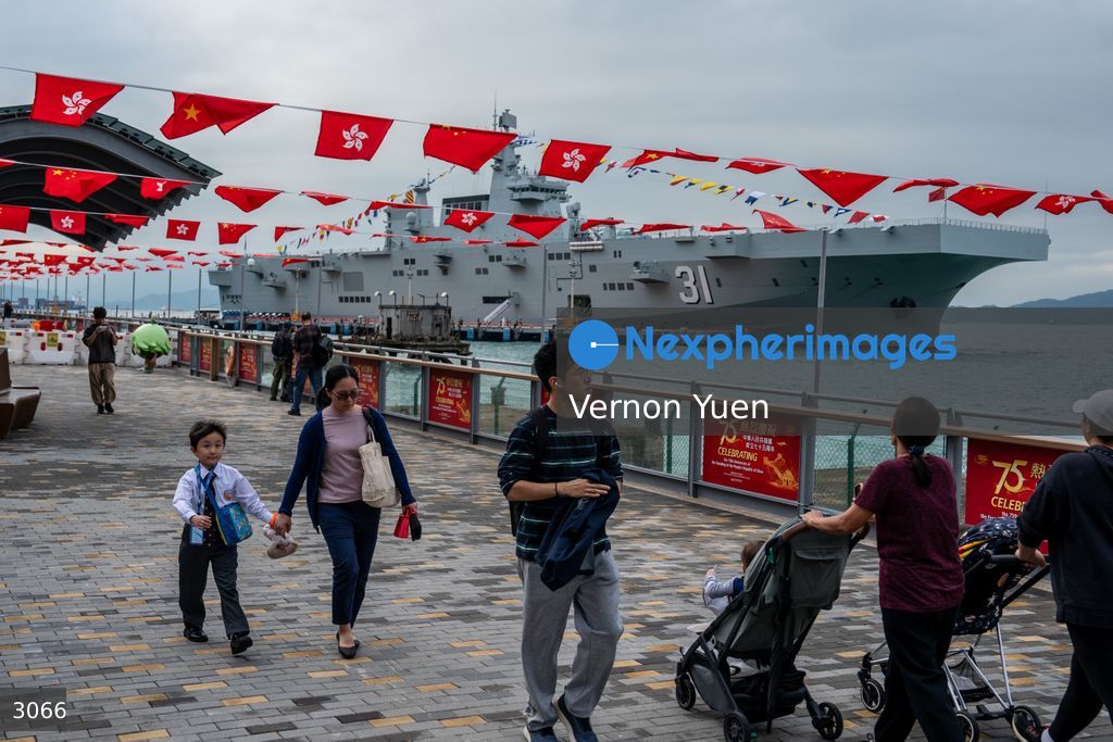 China PLA Navy Ship Visits Hong Kong