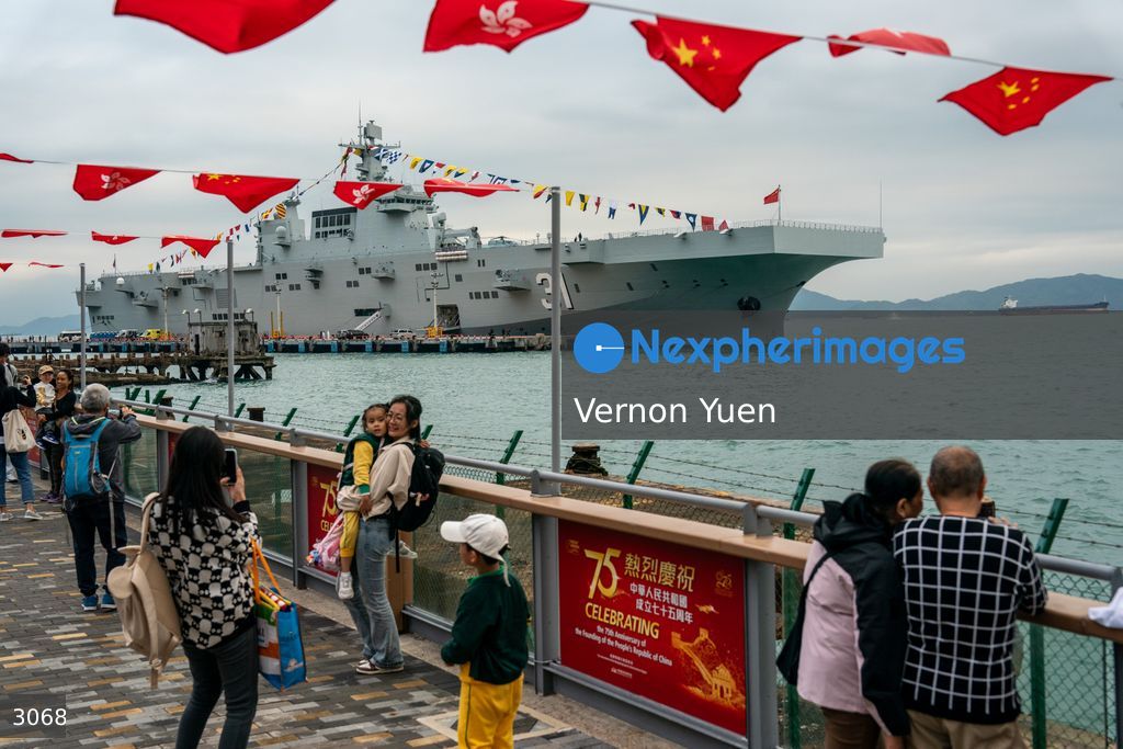 China PLA Navy Ship Visits Hong Kong