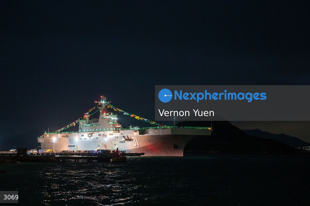 China PLA Navy Ship Visits Hong Kong