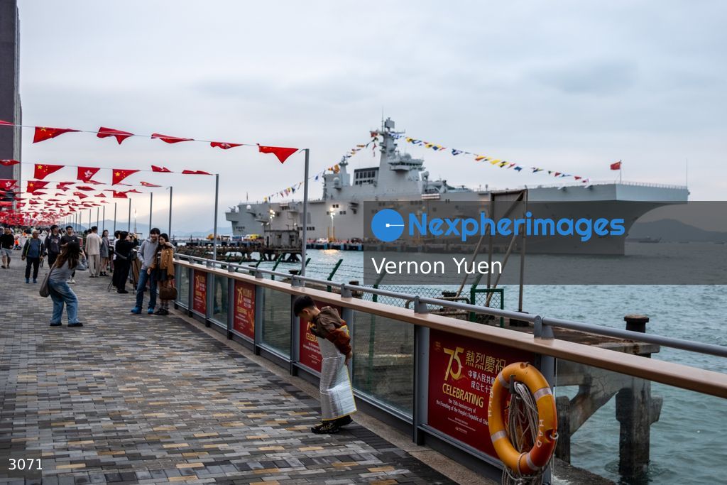 China PLA Navy Ship Visits Hong Kong